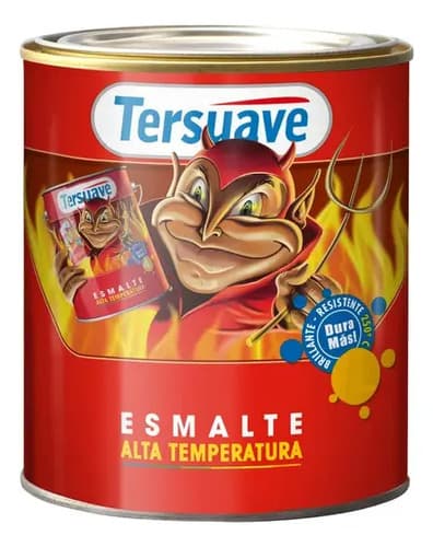 Esmalte Sintetico Alta Temperatura Negro Tersuave 1 Lts