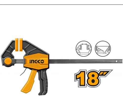 Prensa Sargento Rapida Industrial 80x450mm Ingco Hqbc18801