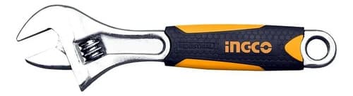 Llave Ajustable 6 Con Mango Ingco Hadw131068 Color Gris