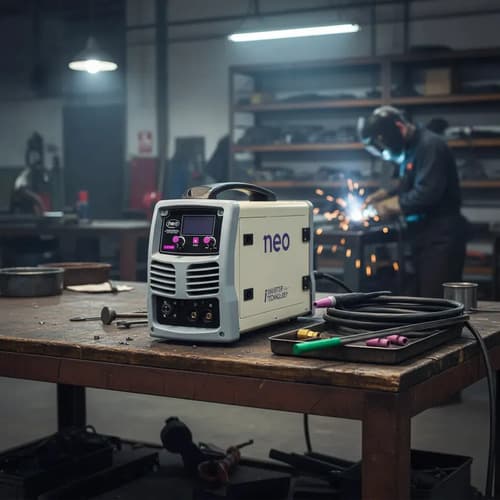 Soldadora Neo Industrial 4 En 1 200a Inverter Mig/tig Color Combinado