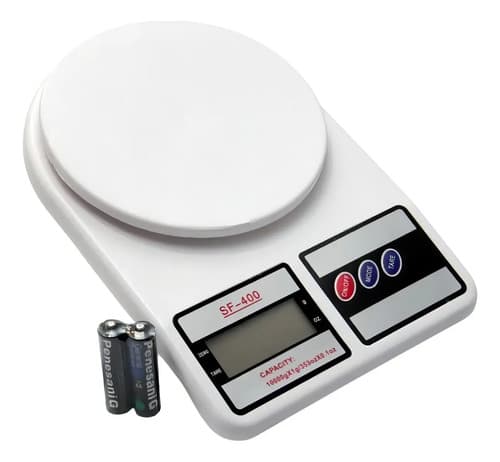 Balanza Digital Cocina Precisión Medición 1g A 5kg Mm-6492 Capacidad Máxima 5 Kg Color Blanco