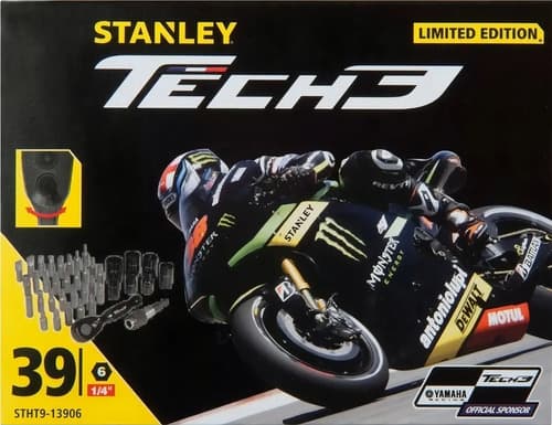 Juego De 39 Piezas Puntas Tubos Y Llave Crique Stanley 13906 Negro