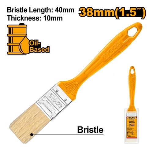 Pincel Mango Plastico 1,5 X 40mm Ingco Chptb78615