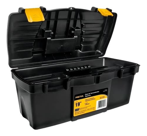Caja De Herramientas Plastica 19 Pulgadas Pretul 20533 Negro