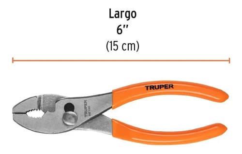 Alicate Tipo Ford Mango Pvc Antideslizante 6'' Truper