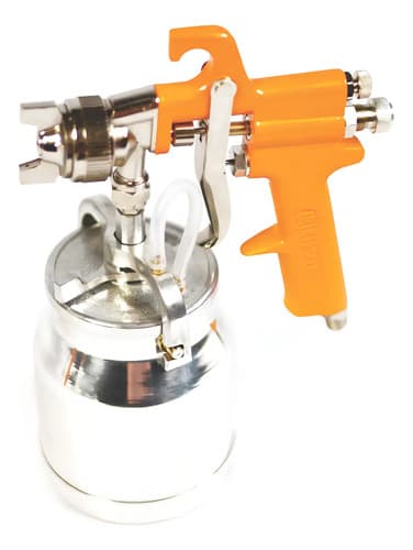 Pistola Para Pintar Lusqtoff De Baja 1,8mm Succión Tacho 1lt Color Naranja