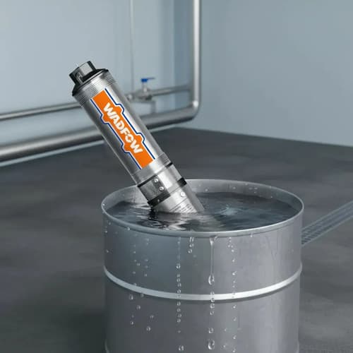 Bomba Sumergible Pozo Profundo 750w 4 PuLG Wadfow Wwpda03 Color Gris