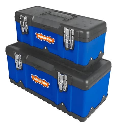 Set 2 Cajas Herramientas Metal Plastico 15.5 18.5  Wtb6a02 Azul