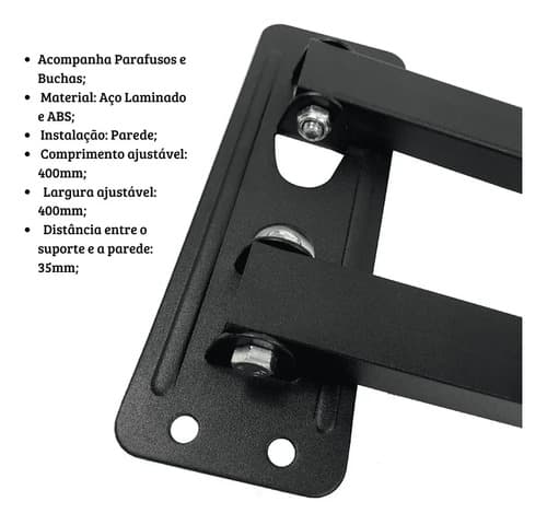 Soporte De Tv Lcd Led Triarticulado 16 32 40 42 47 50 55