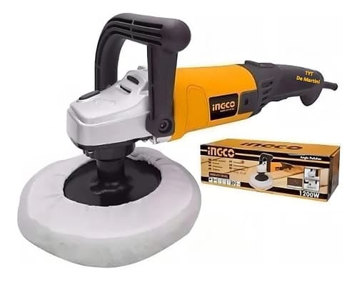 Pulidora Industrial 1400w Ingco Ap14008 Naranja Claro