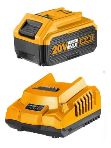 Cargador + Bateria 20v 4.0ah Ingco Fbli2002 + Fcli2001-4