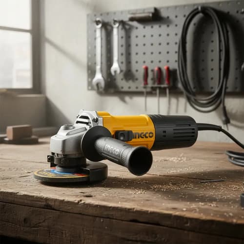 Amoladora Angular 4 1/2 750w Ingco Ag75028 Naranja 60 Hz