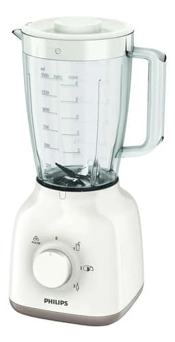 Licuadora Philips Daily Collection Hr2125 1.5 L Blanca Con Jarra De San Blanco