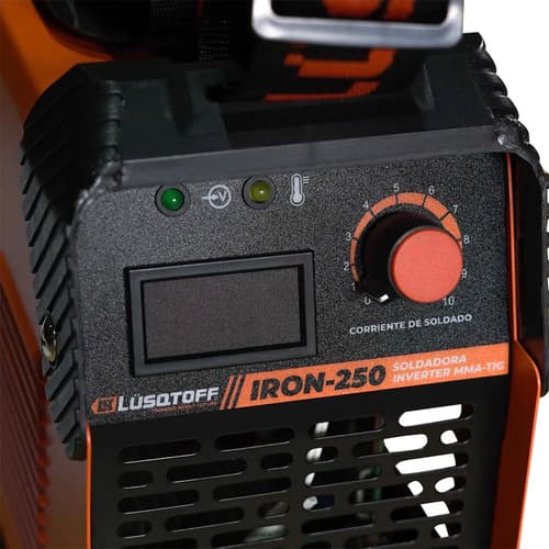 Soldadora Inverter Lüsqtoff Inverter Megairon-250 Color Naranja/negro