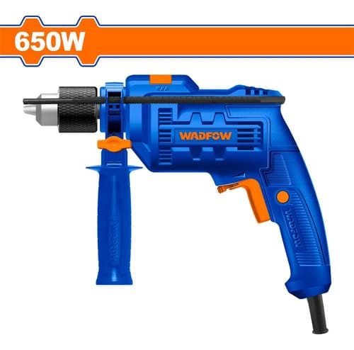 Taladro Con Percutor Wadfow 650w Wmd15651 Color Azul Azul 50 Hz