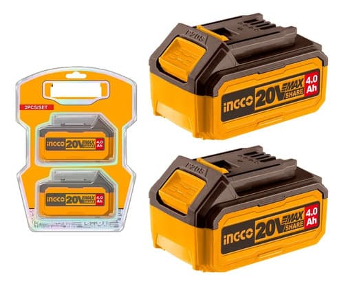 Set X 2 Baterias 4 Ah Ingco 20v Cosli240312