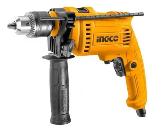 Taladro Percutor 680w Ingco Id6808 Pared Metal Madera Pro Amarillo 50 Hz/60 Hz