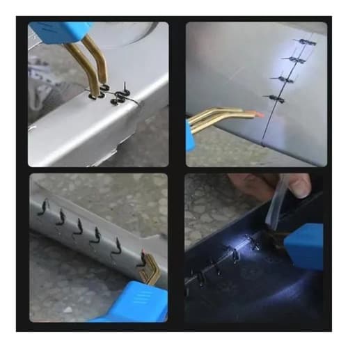 Soldadora De Plastico Grapadora Maquina Para Soldar Grapa Color Negro