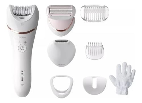Depiladora Philips Serie 8000 Bre720/00 Color Blanco