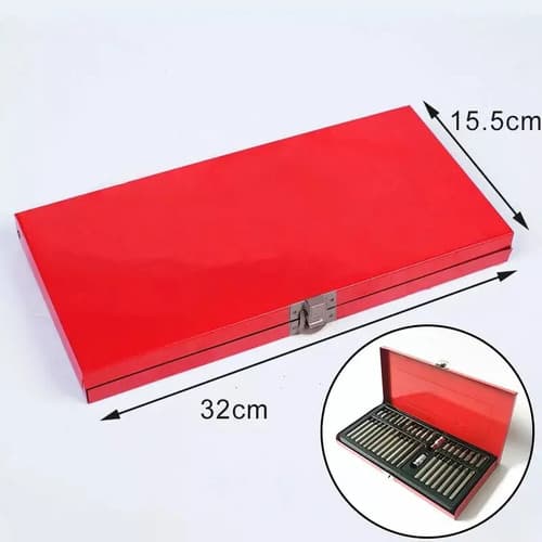 Juego Puntas Torx Allen Multiestria 40 Ps Profesional Caja Color Rojo