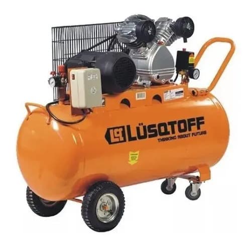 Compresor De Aire Eléctrico Lüsqtoff Lc-30200 200l 3hp Naranja Monofásica