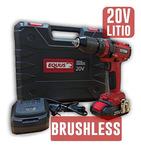Taladro Atornillador Inalámbrico Brushless 20v 16805st Rojo