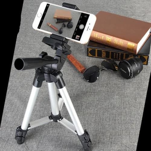 Tripode Profesional Celular 360 Pies De Goma + Estuche 130cm