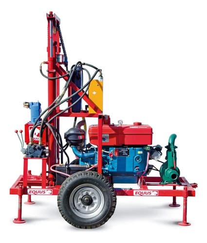 Perforadora Equus Para Pozos De Agua Diesel 100 Metros Gris Círculo