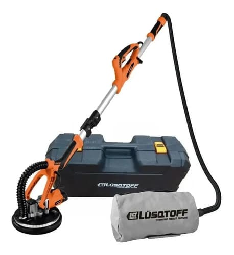 Lijadora Aspiradora Yeso Pared Techo Con Bolsa Lusqtoff Color Naranja Frecuencia 50 Hz