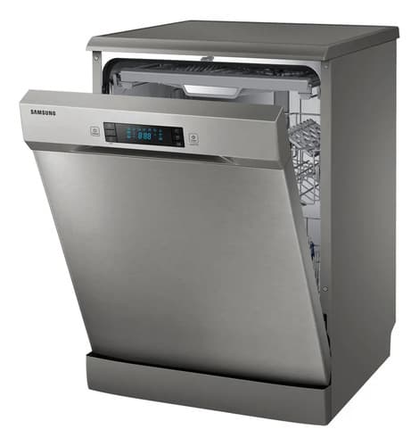 Lavavajillas Samsung Dw60m6050fs 14 Cubiertos 7 Programas Gris Plateado
