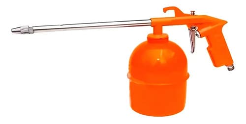 Juego Compresor Lüsqtoff Para Pintar - Kit 5 Piezas Color Negro Naranja
