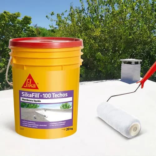 Membrana Líquida Sikafill -100 Techos 20kg Blanco Acabado Mate