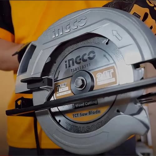 Sierra Circular 7 1/4 1600 W Ingco Cs18568 Rey Ofertas Color Amarillo Frecuencia 50/60
