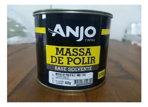 Pasta Pulir Fina No 2 Automotriz Anjo 500 Grs Base Solvente Masa