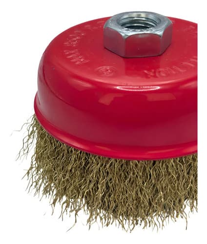Cepillo De Alambre Tipo Copa Para Amoladora, De 100 Mm