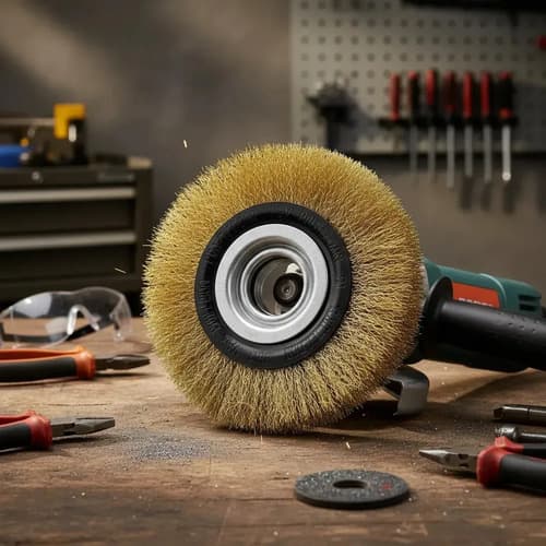Cepillo Circular De Alambre Rizado Ø 150 Mm Crossmaster