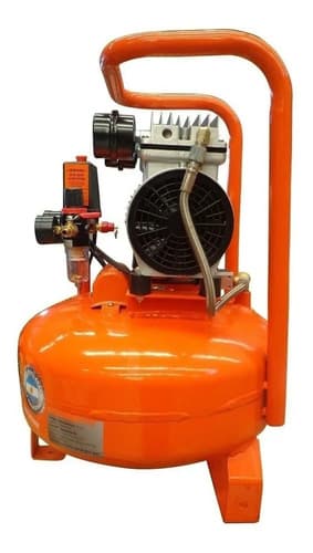 Compresor De Aire Eléctrico Portátil Lüsqtoff Lc-0122 24l 1hp Naranja 50 Hz Monofásica
