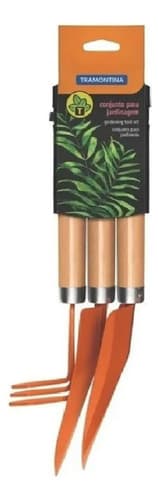 Juego De Herramientas Para Jardín Tramontina 78102/801 3pzas Naranja