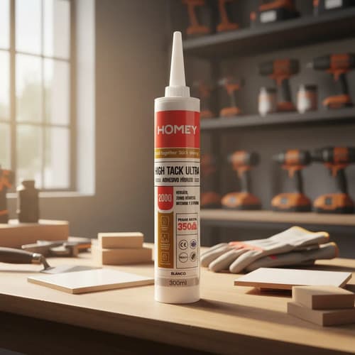 Adhesivo Híbrido Homey High Tack Ultra 2000 Blanco 300ml Blanco