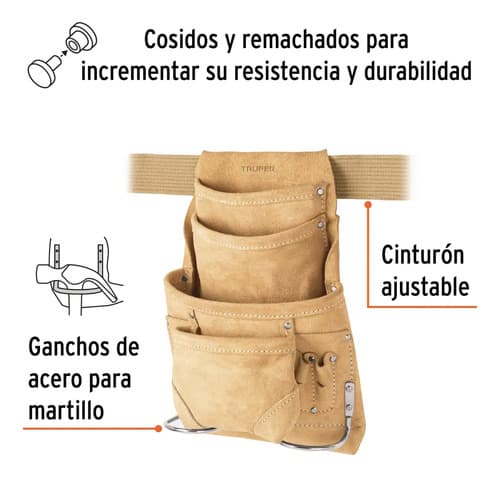 Porta-herramientas Truper 12 Compartimientos Beige
