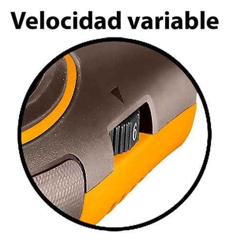 Lijadora Roto Orbital Ingco Rs3216 Velocidad Variable + 5 Li Amarillo