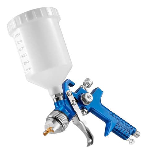 Pulverizador 600ml Ajustes Precisos Ideal Pintura Moto E Azul