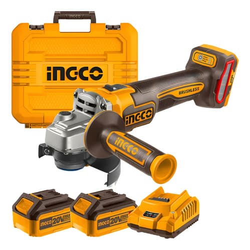 Amoladora Angular 115mm A Bateria P20s 20v Brushless Amarillo