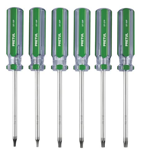 Juego De 6 Desarmadores Torx Mango De Pvc