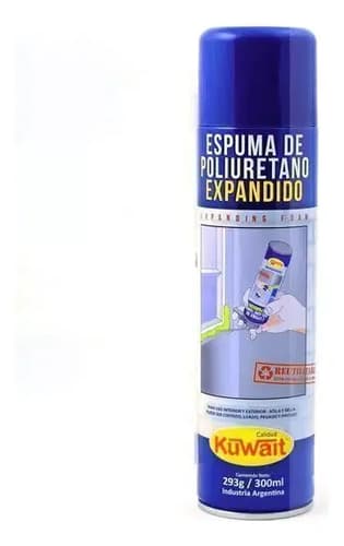 Espuma Poliuretano Expandido Kuwait 750ml X12u Para Paredes Tuberías Ventanas