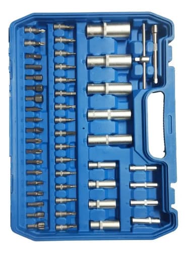 Set Kit Herramientas 108 Pcs Tubos Llaves Criquet Puntas Azul