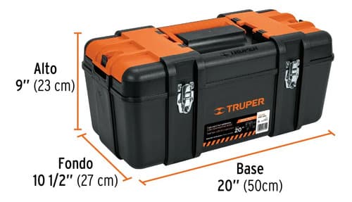 Caja P/herramienta 50 Cm Con Compartimentos, Truper 102435 Color Naranja
