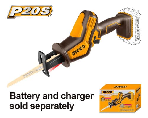 Sierra Sable 20v P20s Ingco Crsli6508 C/bateria Y Cargador