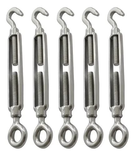 Tensor De Alambre Galvanizado 10 Mm - 3/8; Todas Las Medidas Plateado
