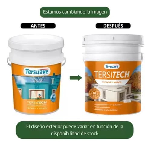 Membrana Impermeabilizante Techos Tersitech 1 Kg Ambito Color Blanco Mate